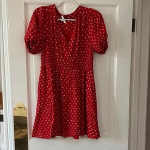 Madewell red dress L
